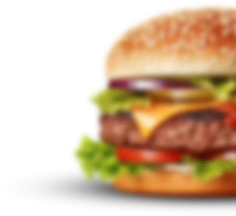 blurry burger right